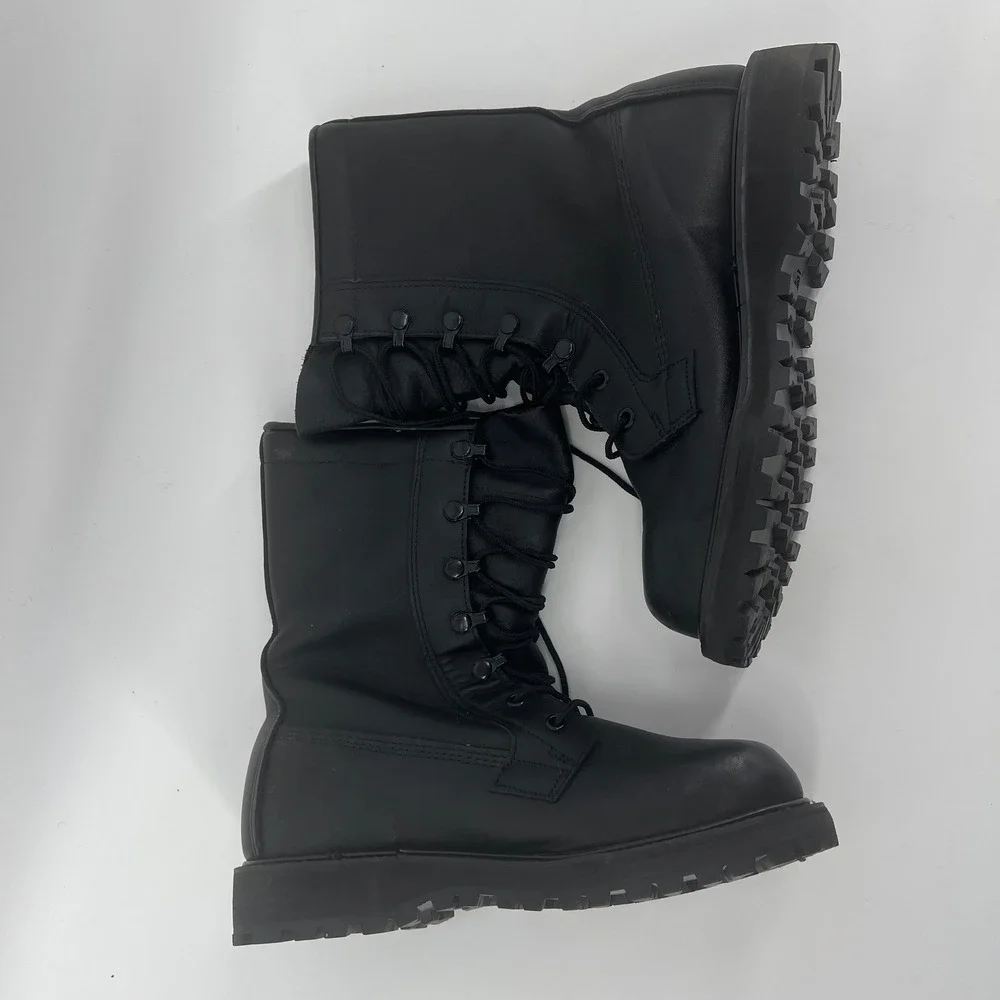 Bates Mens Gore-Tex Black Leather Combat Boots O1-D-319 11460 Vibram Sole 5W